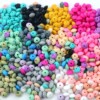 5pk Silikonperler - Linser - 12mm